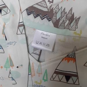 Scenic Print Sleeveless Top